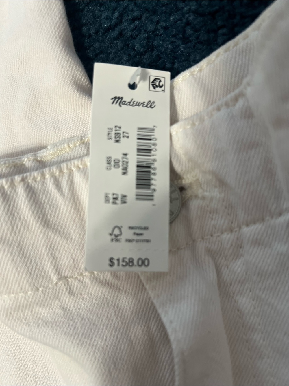 Madewell White Wide Sweep Trouser - Picture 5 of 6